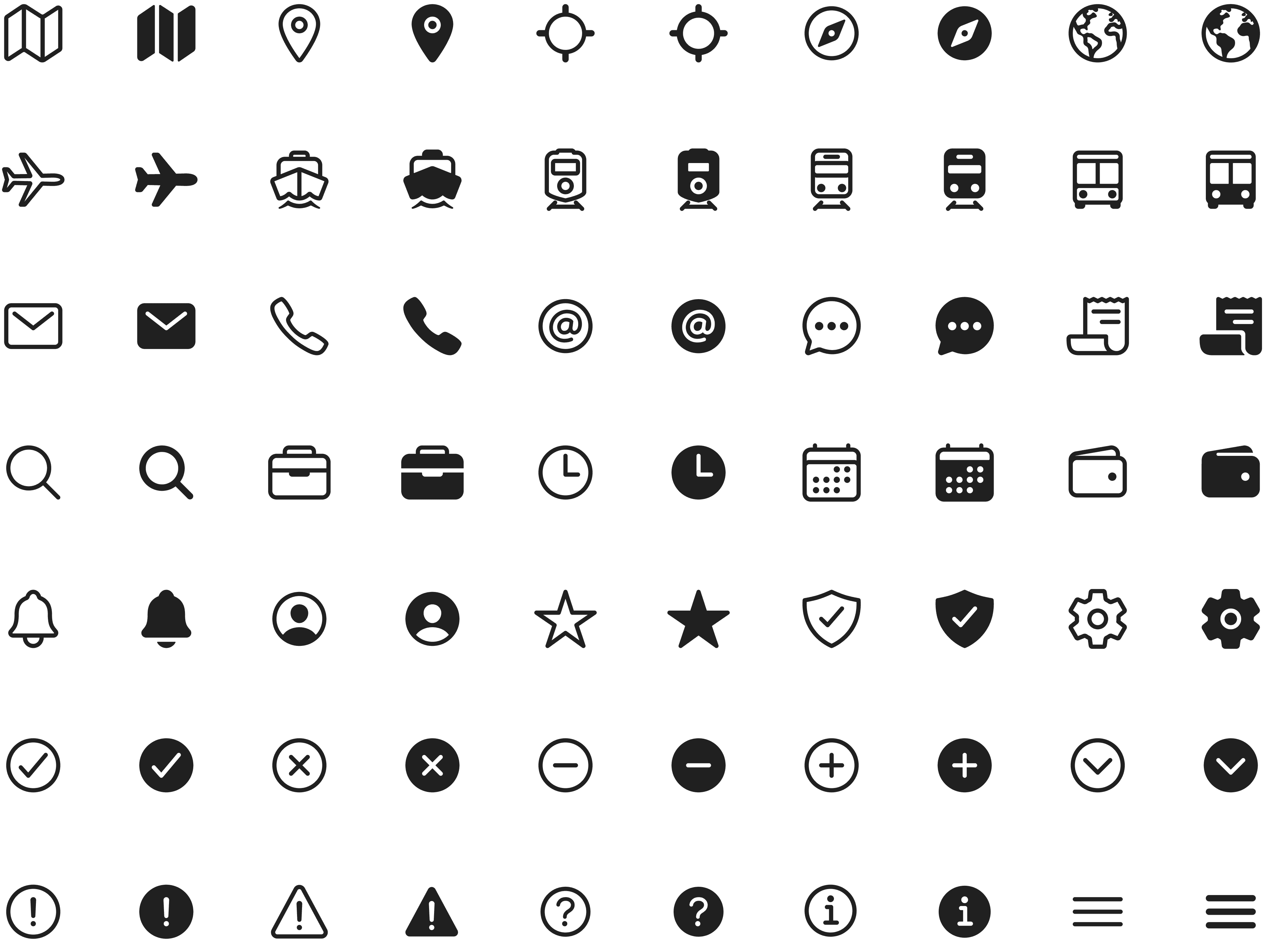 Iconography sheet